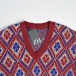 بافت وینتیج زرشکی