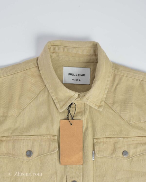 پیراهن جین Pull&Bear خاکی