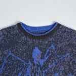 بافت وینتیج مشکی و بنفش