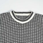 بافت وینتیج نوک‌مدادی و سفید