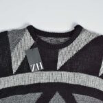 بافت وینتیج مشکی و طوسی