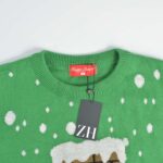 بافت کریسمسی سبز