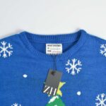 بافت کریسمسی آبی نفتی