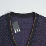 بافت وینتیج دکمه دار بنفش و مشکی