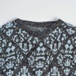 بافت وینتیج مشکی آبی