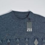 بافت وینتیج آبی نفتی