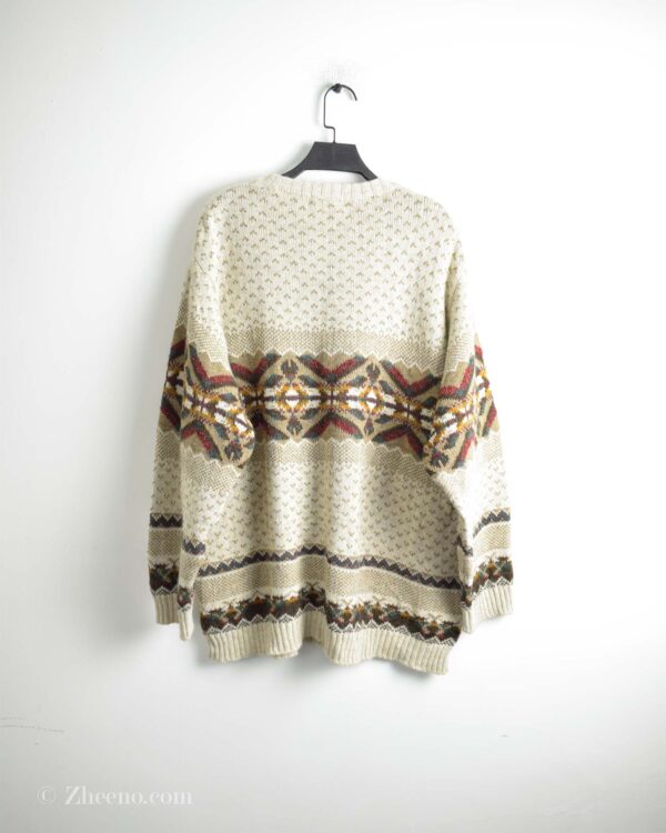بافت وینتیج طرحدار نخودی Marks & Spencer - Image 7