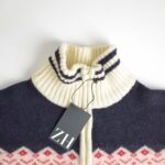 بافت وینتیج نیم زیپ Camargue denim