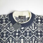 بافت وینتیج شیری سرمه ای St Michael