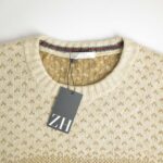 بافت وینتیج طرحدار نخودی Marks & Spencer