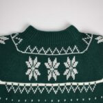 بافت وینتیج طرحدار سبز و سفید