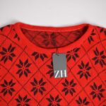 بافت وینتیج قرمز مشکی