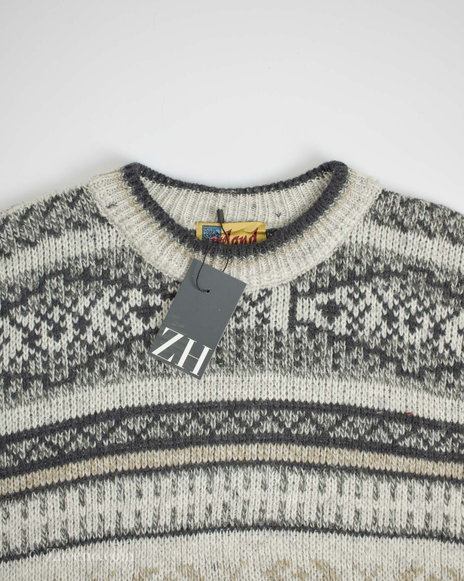 zhc-32656 بافت وینتیج Ireland Knitwear - Image 1