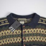 بافت وینتیج دکمه دار No Excess