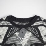 بافت وینتیج مشکی و سفید