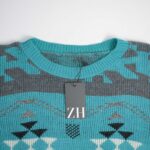 بافت وینتیج سبزآبی