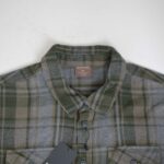 پیراهن پشمی طوسی و سبز