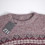 بافت وینتیج زرشکی و سفید