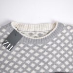 بافت وینتیج طوسی و سفید