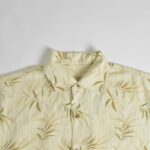 پیراهن هاوایی کرمی طرح دار