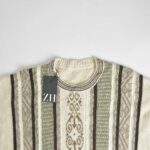 بافت وینتیج کرم قهوه ای