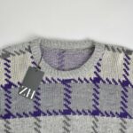 بافت وینتیج سفید و طوسی