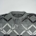 بافت وینتیج طوسی و مشکی