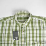 پیراهن پشمی پسته ای و شیری