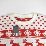 بافت کریسمسی قرمز و سفید