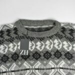 بافت وینتیج طوسی و مشکی