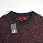 بافت وینتیج مشکی و نارنجی