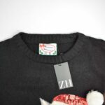 بافت کریسمسی مشکی گربه