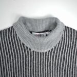 بافت یقه اسکی طوسی Looks