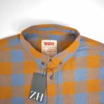 پیراهن چهارخونه نارنجی Levis