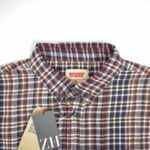 پیراهن چهارخونه سرمه ای Levis