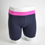 شورت سرمه ای کمر سرخابی H&M