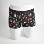 شورت مشکی طرحدار Kappahi