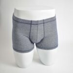 شورت آبی خط ریز دوخت رنگیH&M