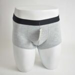 شورت طوسی کمر مشکی Watsons