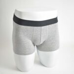 شورت طوسی کمر مشکی H&M