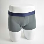 شورت خزه ای تیره کمر سرمه ای