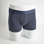 شورت سرمه ای راه راه کمر سرمه ای H&M