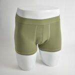 شورت زیتونی کمر کشی H&M