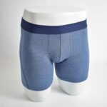 شورت سرمه ای خط ریز کمر سرمه ای H&M