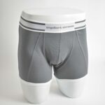 شورت طوسی کمر دو رنگ