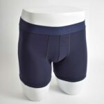 شورت سرمه ای کمر کشی پهن H&M