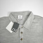 تیشرت بافت نازک طوسی