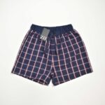 شلوارک راحتی مردانه شطرنجی سرمه ای Livergy