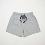 شلوارک راحتی مردانه راه راه طوسی Livergy