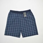 شلوارک راحتی مردانه شطرنجی سرمه ای Livergy